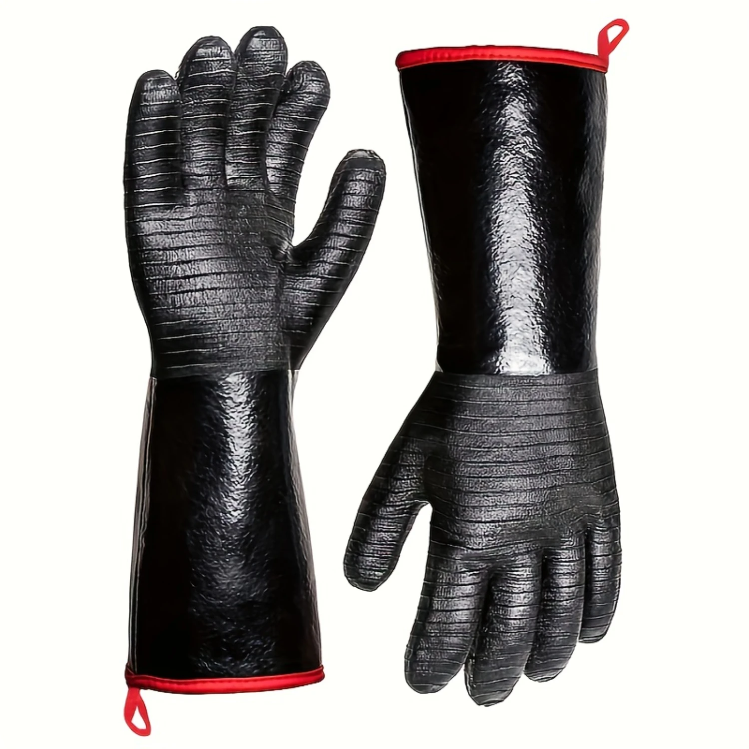 

BBQ Grill Gloves Extra Thick Neoprene Gloves Barbecue Oven Gloves 932°F Extreme Heat Resistant Gloves For Grill BBQ, Aillary Wa