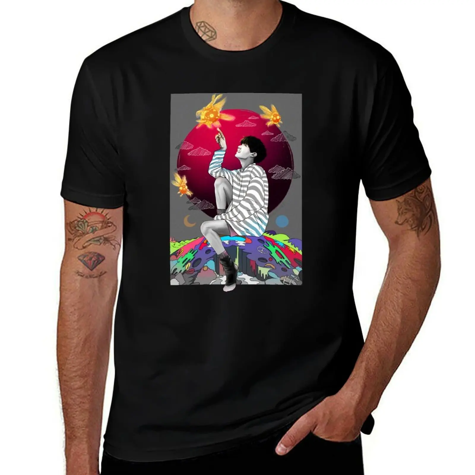 Hope World - T-shirt Daydream, haut élégant à manches courtes avec motif graphique
