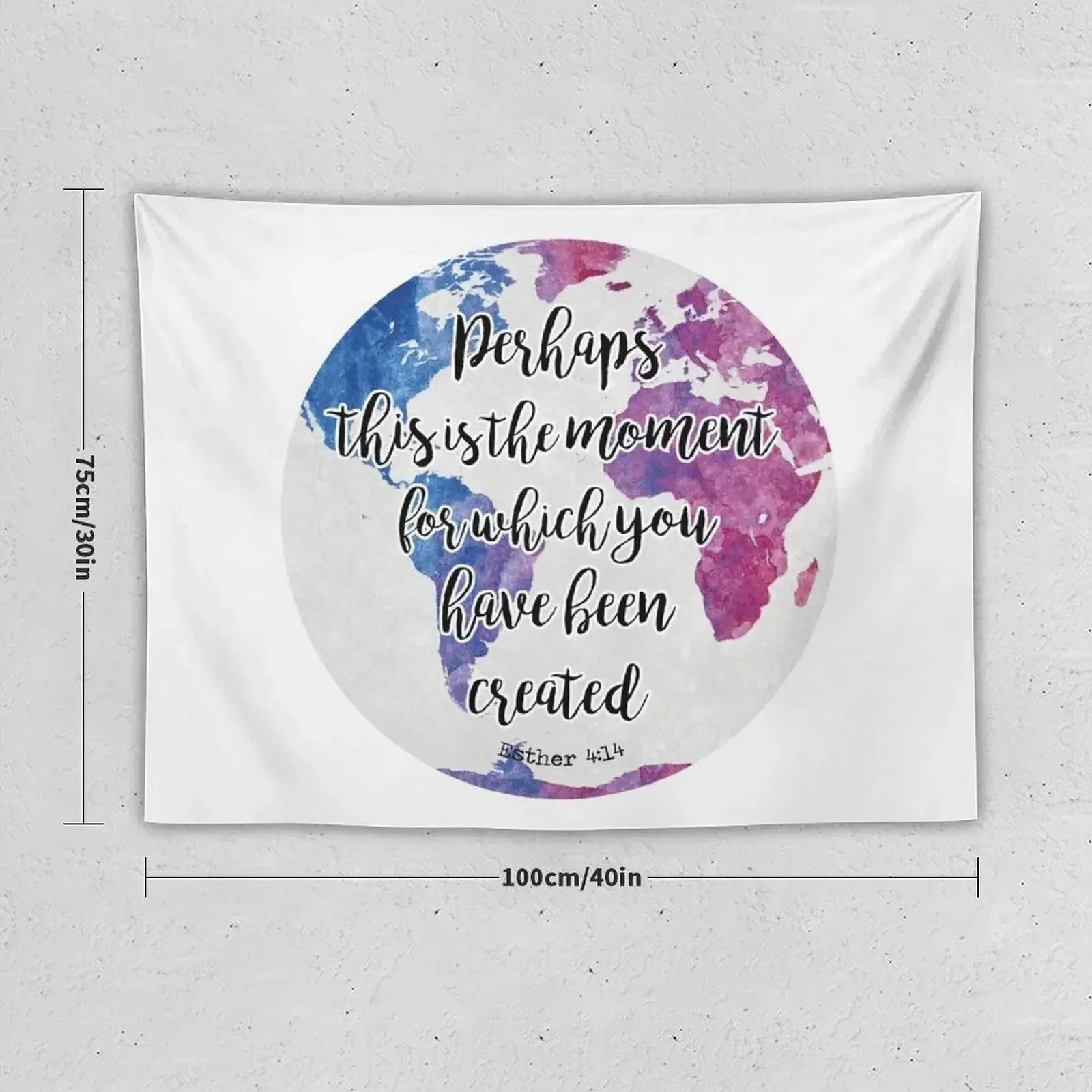 Esther 4:14 colores Tapestry Bed Room Decoration Wall Decor Hanging Tapestry