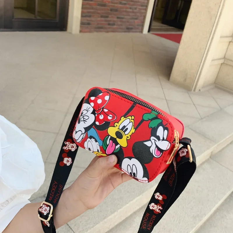 new Disney Women\'s Bag Mickey Mouse Anime Shoulder Bags Girl Coin Purse Kawaii Trendy Minnie Messenger Bag Birthday Present