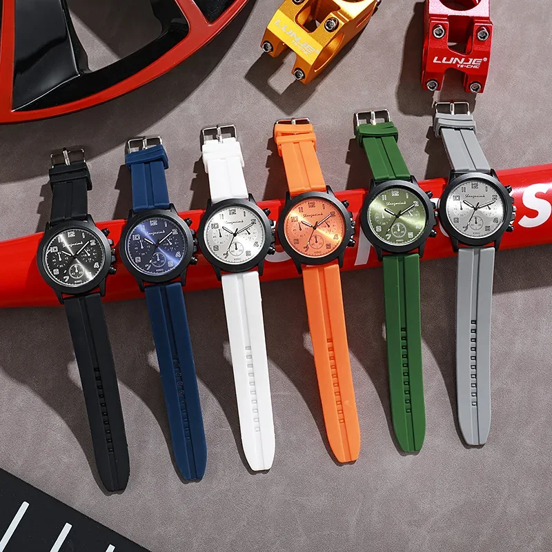 Luxury Business Wristwatch Leisure Fashionable Brand Men Silicone Strap Quartz Watch Gift Clock Dropshipping Relogio Feminino