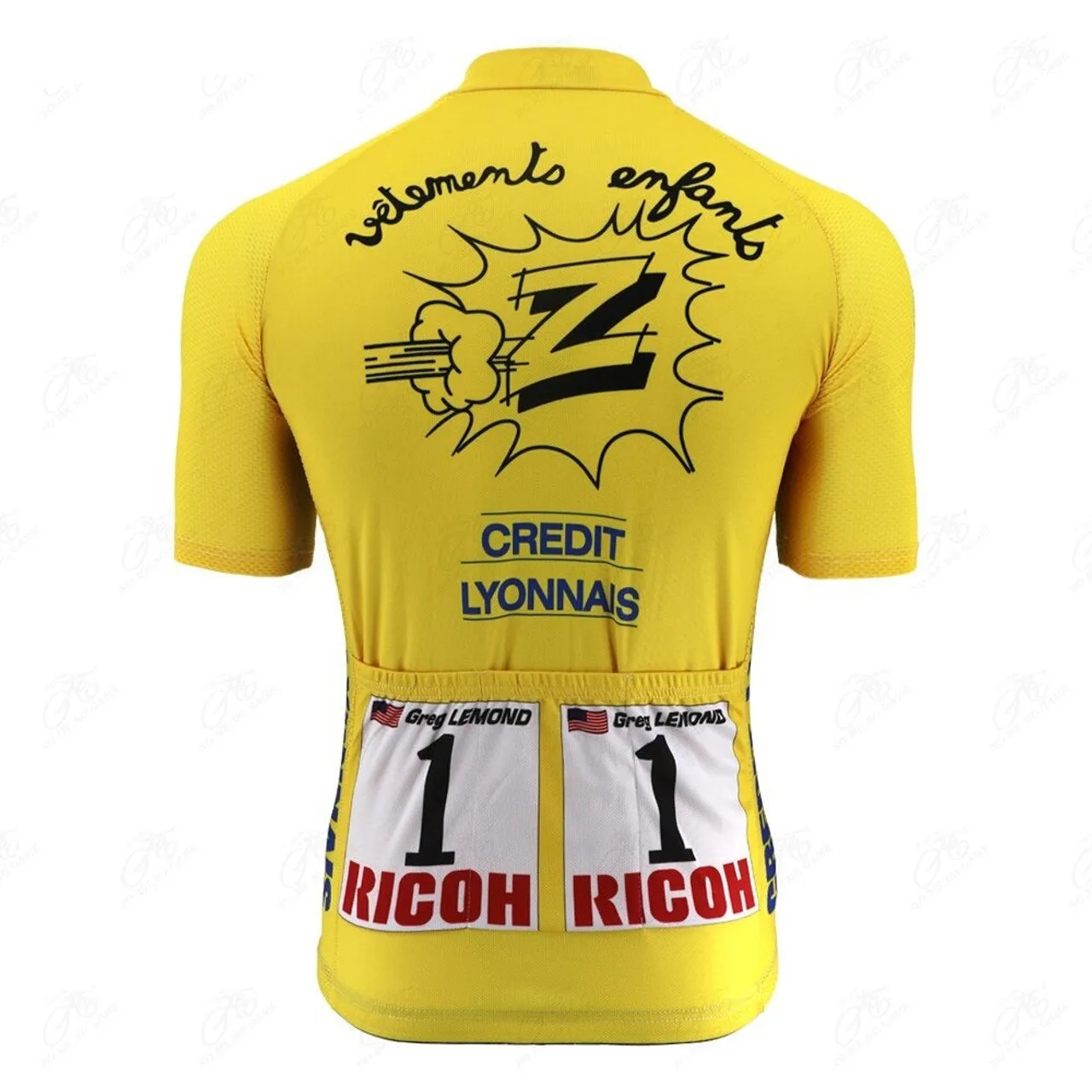 Greg Lemond Retro Z Vetements Koszulka kolarska Retro Męska letnia koszulka kolarska Klasyczny rower Górskie wyścigi Rower Kolarstwo