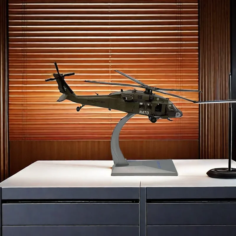 2024 Top Trend! 1/72 Scale UH60 Black Hawk Military Helicopter Model  Perfect Home Decor & Collectible USAF Fighter Airplane Toy