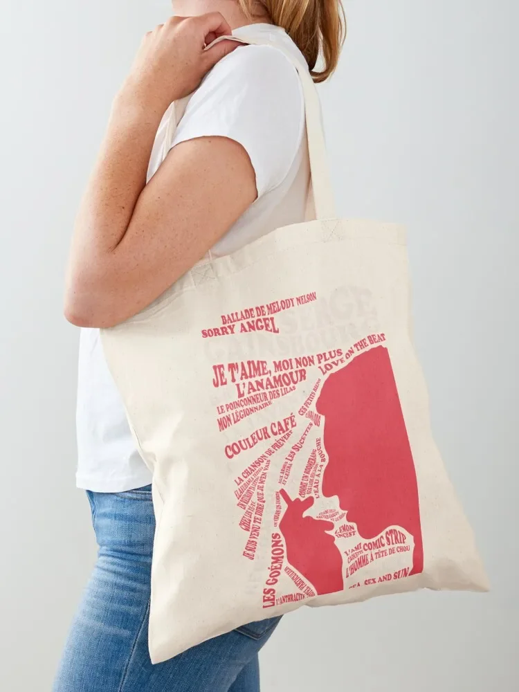 Copie de Serge Gainsbourg - Discographie essentiel Tote Bag shopping trolley bag bag luxury women shopping Big