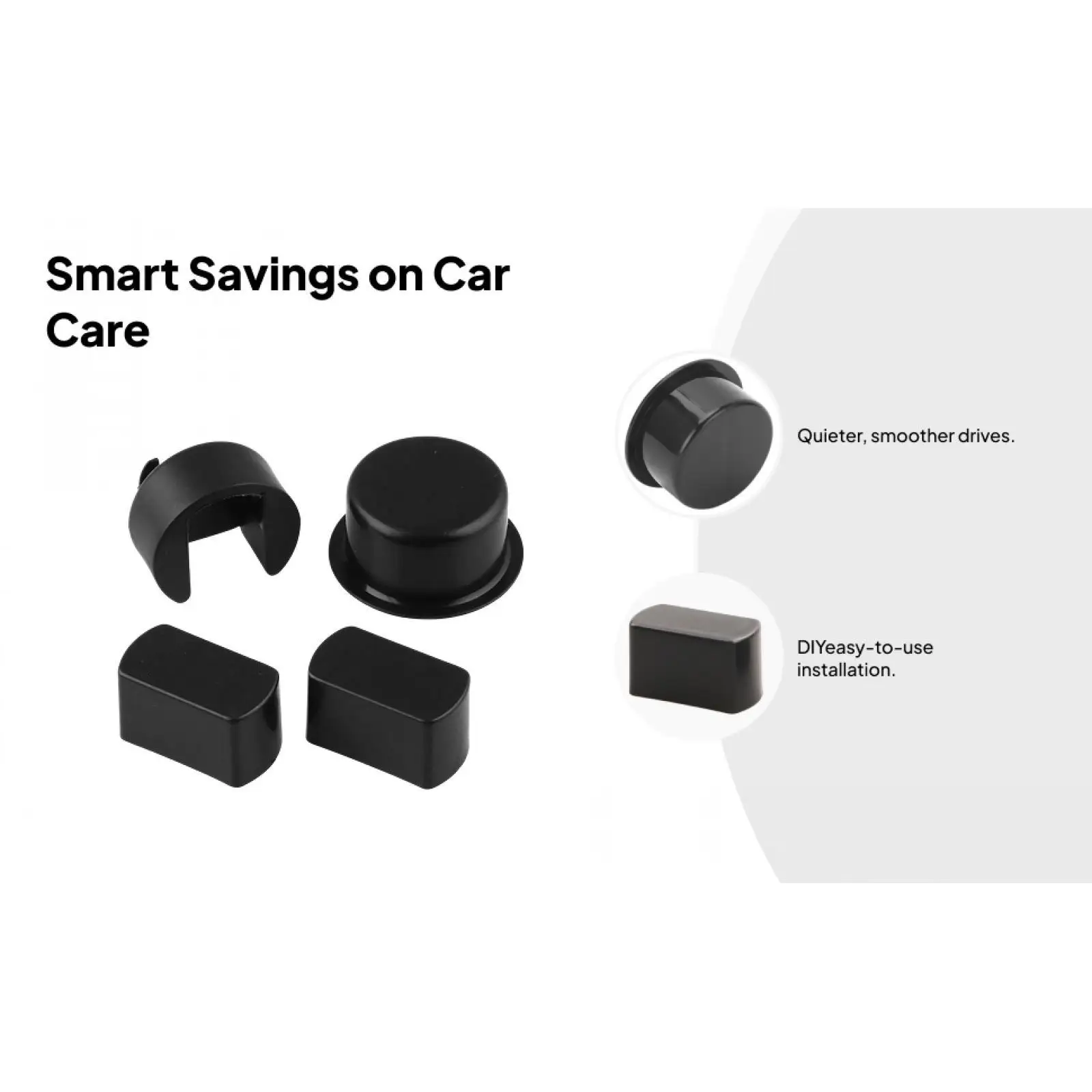 Picture 3: Automotive Tailgate Hinge Bedside Insert Kit Rubber 120x60mm for Ford Ram Truck Restoration 4pcs