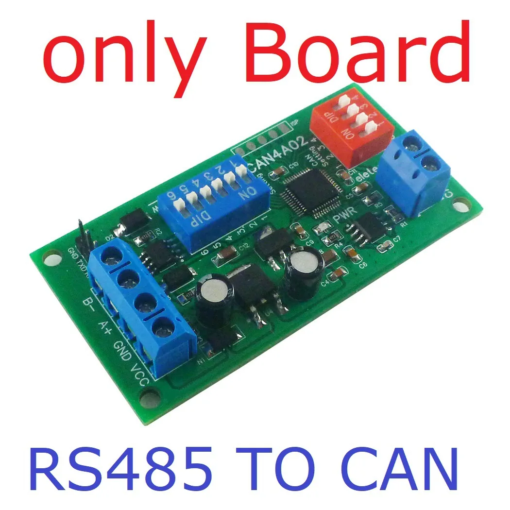 CAN4A02 CAN 2.0 to RS485 RS232 RS422 CANBUS Serial Protocal Converter DC 12V 2-Way Transparent Data Transmission Bus Module