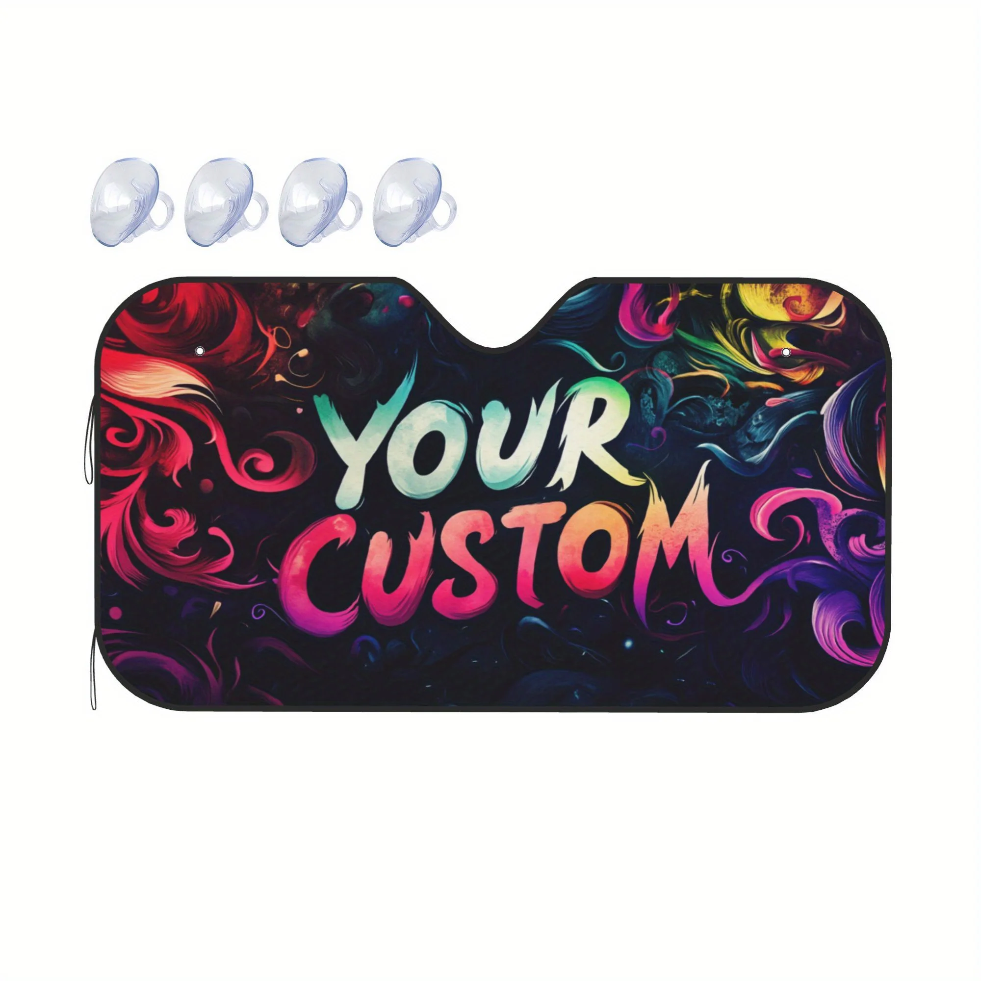 

[Идеальный подарок] Настраиваемый солнцезащитный козырек на лобовое стекло автомобиля — персонализированная защита от ультрафиолета для внедорожников, грузовиков и автомобилей — прочный алюминий