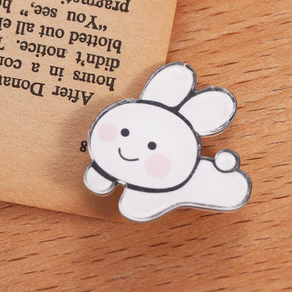 アクリル製犬ピンバッジ、クマ、ウサギ、漫画、ウサギブローチ、クリエイティブな漫画動物、クマ、ウサギ、ラペルピン、ギフト