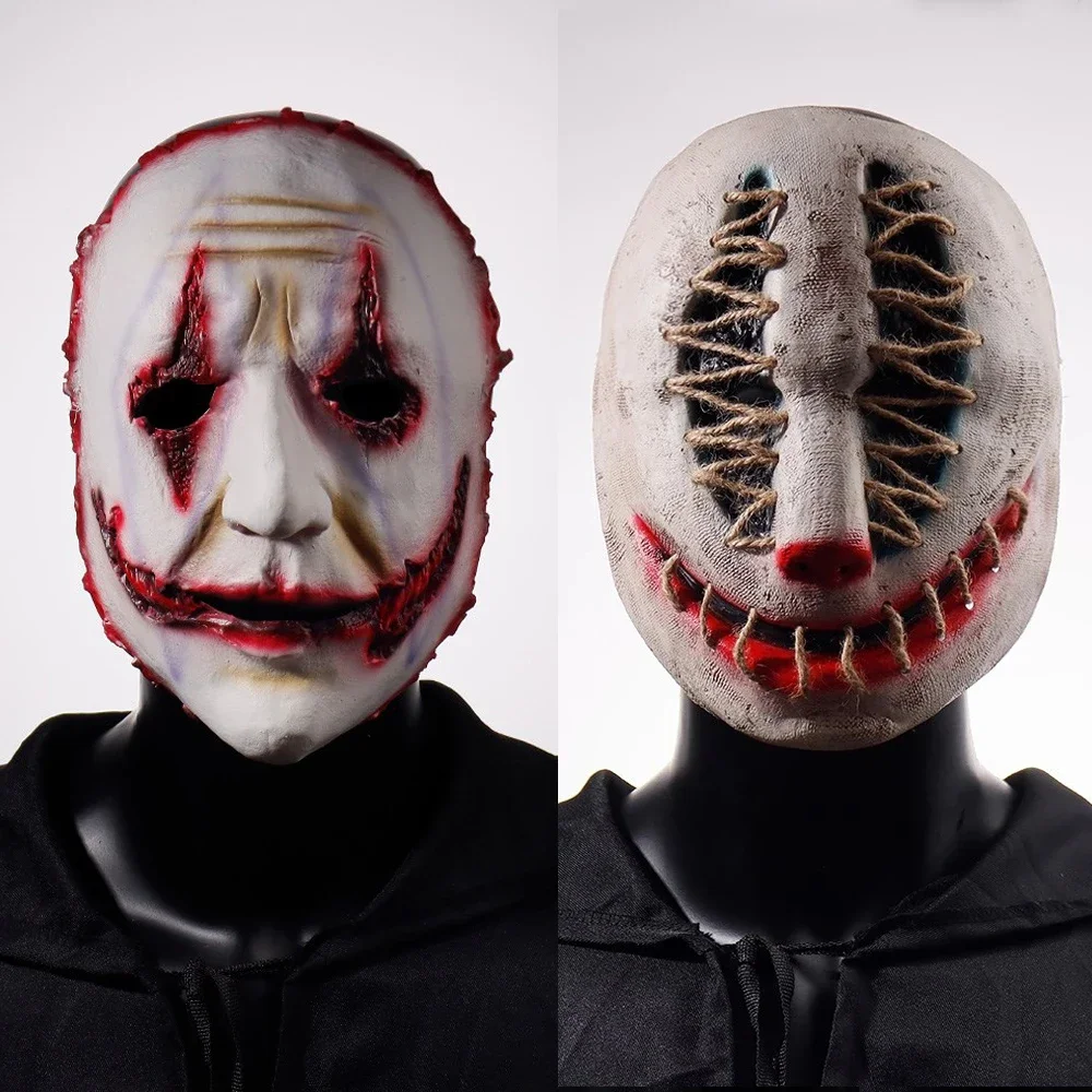 

Scary Killer Devil Mask Halloween Party Costumes Accessories Horror Clown Latex Half Face Masks