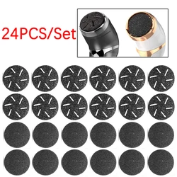 24Pcs/Set Replacement Sandpaper Disk Foot Pedicure Discs Sanding Paper Accessory For Electric Foot File Callus Remover Machine