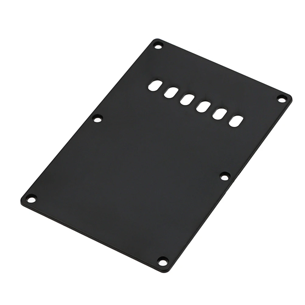 

6-Hole Black Back Plate Electric Guitar Backplate Electric Replacement Pickguard Rear Panel Plastic Plates Guitar Protector