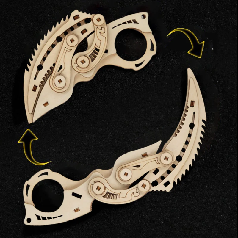 لتقوم بها بنفسك خشبية بازل قطع كتلة عملية التعليم نموذج دليل عدة متعددة سكين قابلة للطي تجميع اللعب