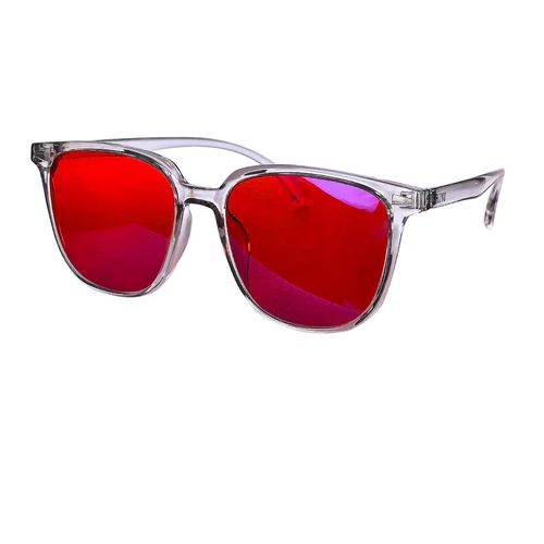 Gafas de protección de luz azul nocturna, lentes rojas, gafas con filtro de luz azul para dormir mejor, montura TR90 de 140mm de ancho