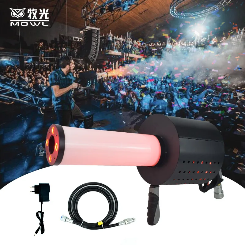 New Arrival Hand Shooter LED CO2 Confetti Jet Gun for DJ Party Disco Nightclub