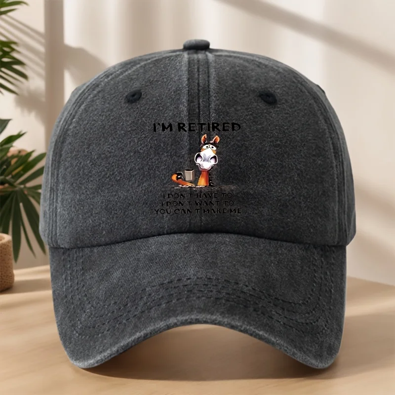 

Men's "I'm Retired" Funny Baseball Cap | Vintage Washed Lightweight Adjustable, Perfect Retirement Gift for Everyday