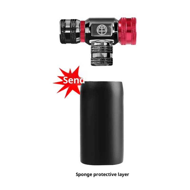 AliExpress OFFBONDAGE Mini Bicycle CO2 Pump Portable Tire Inflator Schrader Presta FV Adapter MTB Road Bike Aluminum Alloy Automatic Pump