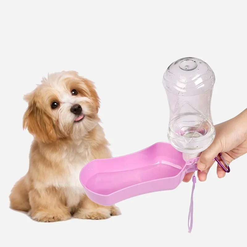 S/L Foldable Plastic Pet Dog Water Bottle for Dogs Cats Travel Puppy Drinking Bowl Cup Outdoor Pets Water Feeder Dispenser