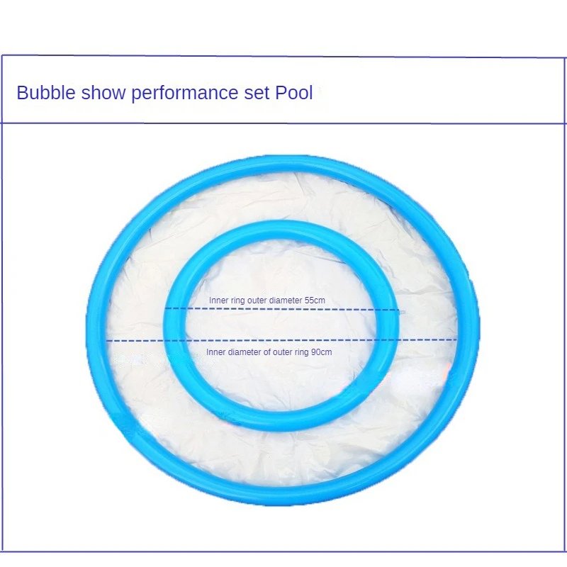 Bubble Show Kit a 1-Layer Inflatable Pool with Square Bubble Ring