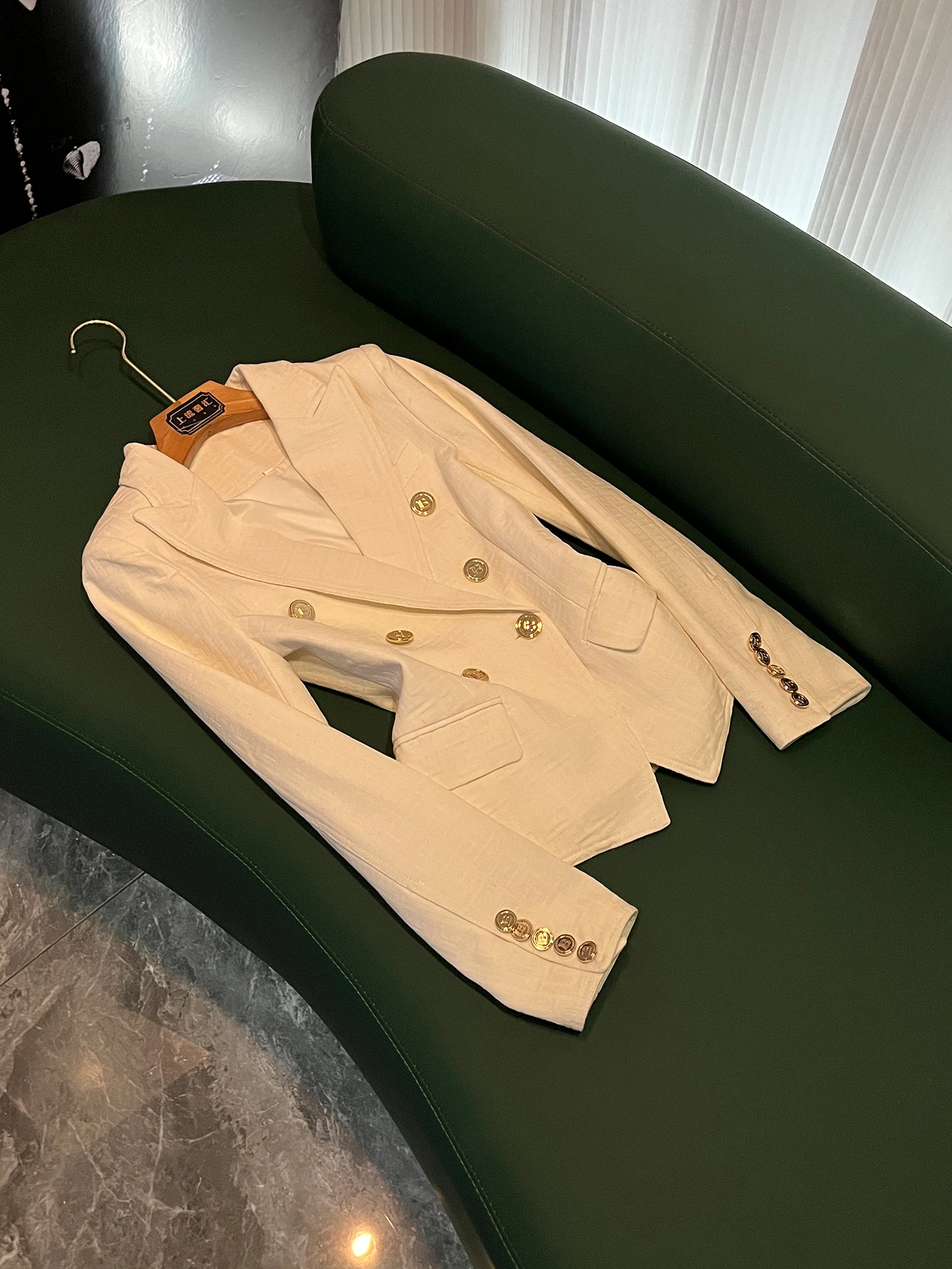 Elegant Double-Breasted Tailored Suit for Women Commute Professional Slim Fit Waistcoat Summer New P850 Ladies' Suit