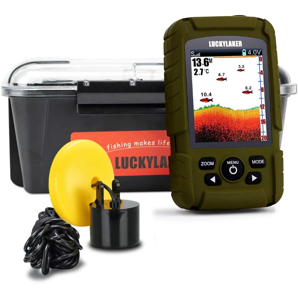 Water Depth Fish Finders Waterproof Portable Fishing Fish Finder Display Handheld