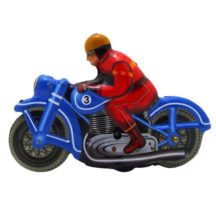 MS395 Cyna Motocykl Retro Nostalgiczny motyw Spersonalizowana ozdoba Kreatywny prezent Zabawka blaszana