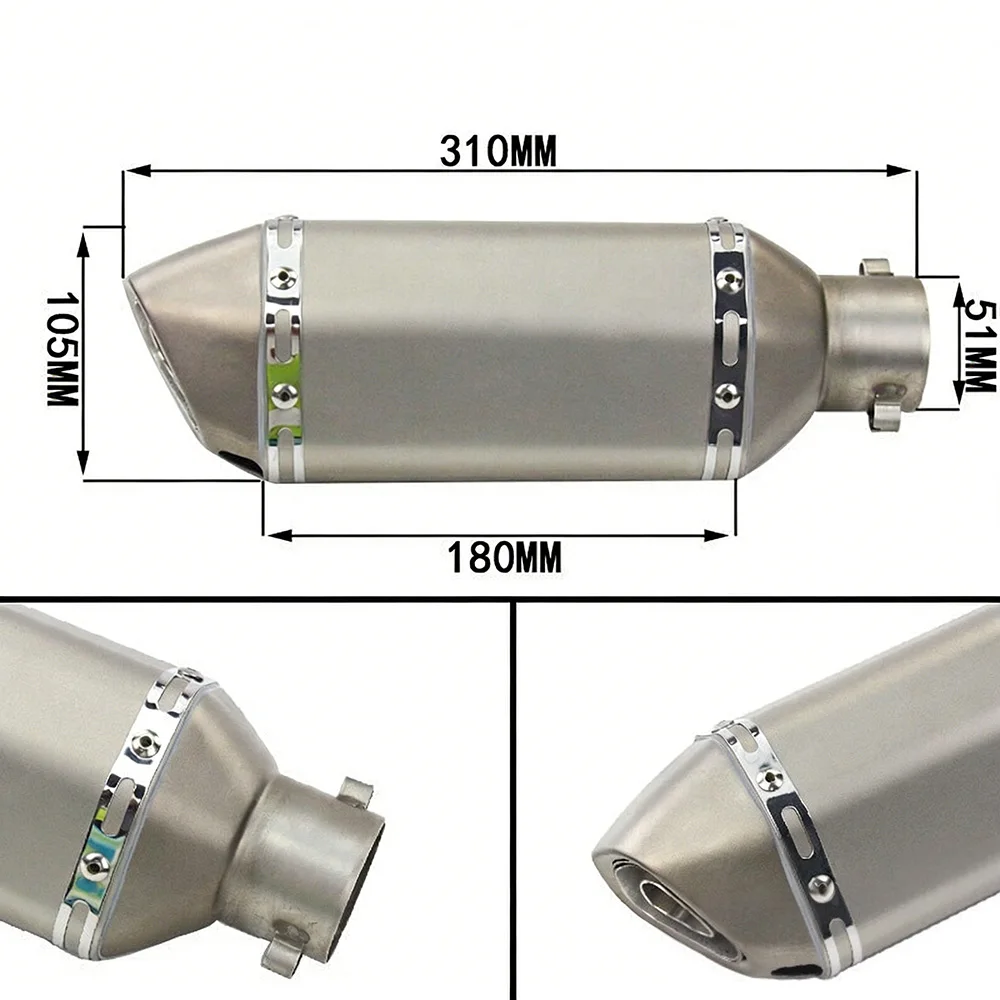 Für Kawasaki Ninja 650 Z650 2023-2025 Vollstahl-Endrohre Auspuffrohre – Detail 3
