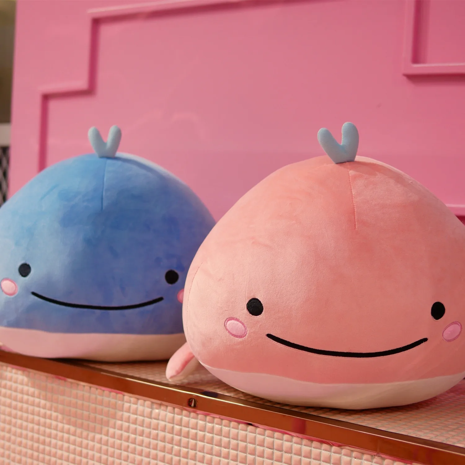 15CM Cute Whale Plush Toy Down Pure Cotton Super Soft Dolphin Pillow Stuffed Toy High Quality Soft Pillow Birthday Gift