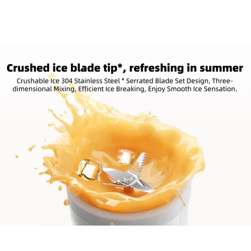 Imagen 2 del producto Exprimidor portátil Xiaomi Mijia, exprimidor automático de 2 frutas, carga tipo C, enjuague automático, exprimidor doméstico de 300ML de capacidad -CN