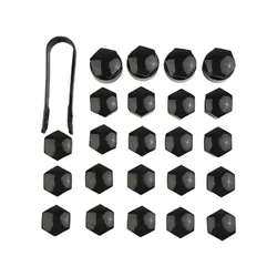 24pcs 17MM Car Wheel Nut Bolt Trims Studs Cover Cap Decoration Rims Screws Plugs ABS Plastic Trims Studs For Opel For BMW