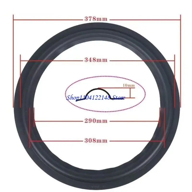 

P9FA Динамик Surround Резиновое складное кольцо Пенопластовый край DIY Запчасти для ремонта 15/18 дюймов