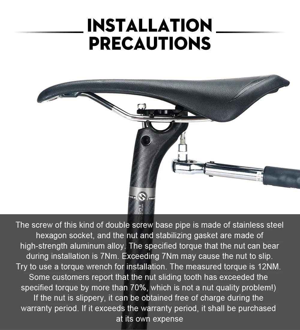 TOSEEK Ultraleichte 3K Carbon-Sattelstütze MTB/Rennrad Fahrradsattelstütze mit 20mm Offset 27,2/30,8/31,6*350/400mm Grau Matt – Detail 17