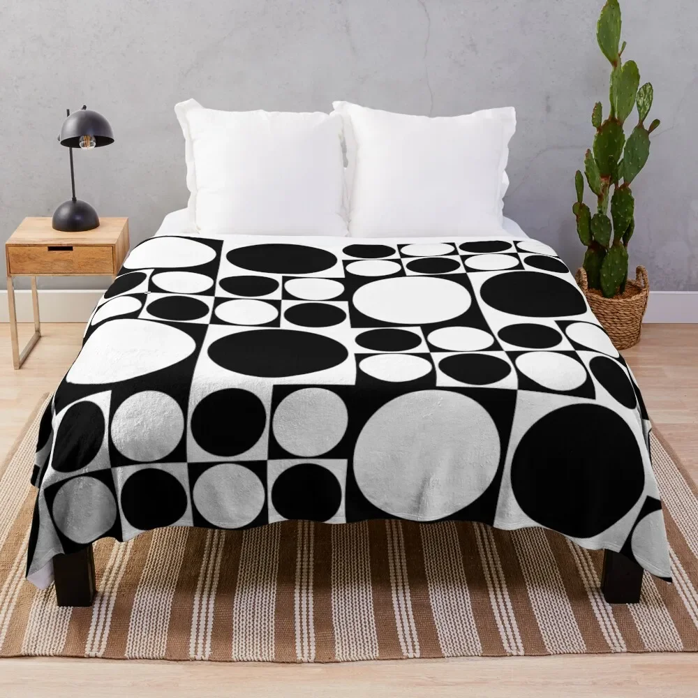 

Mod op art dress Throw Blanket Cute warm for winter Blankets