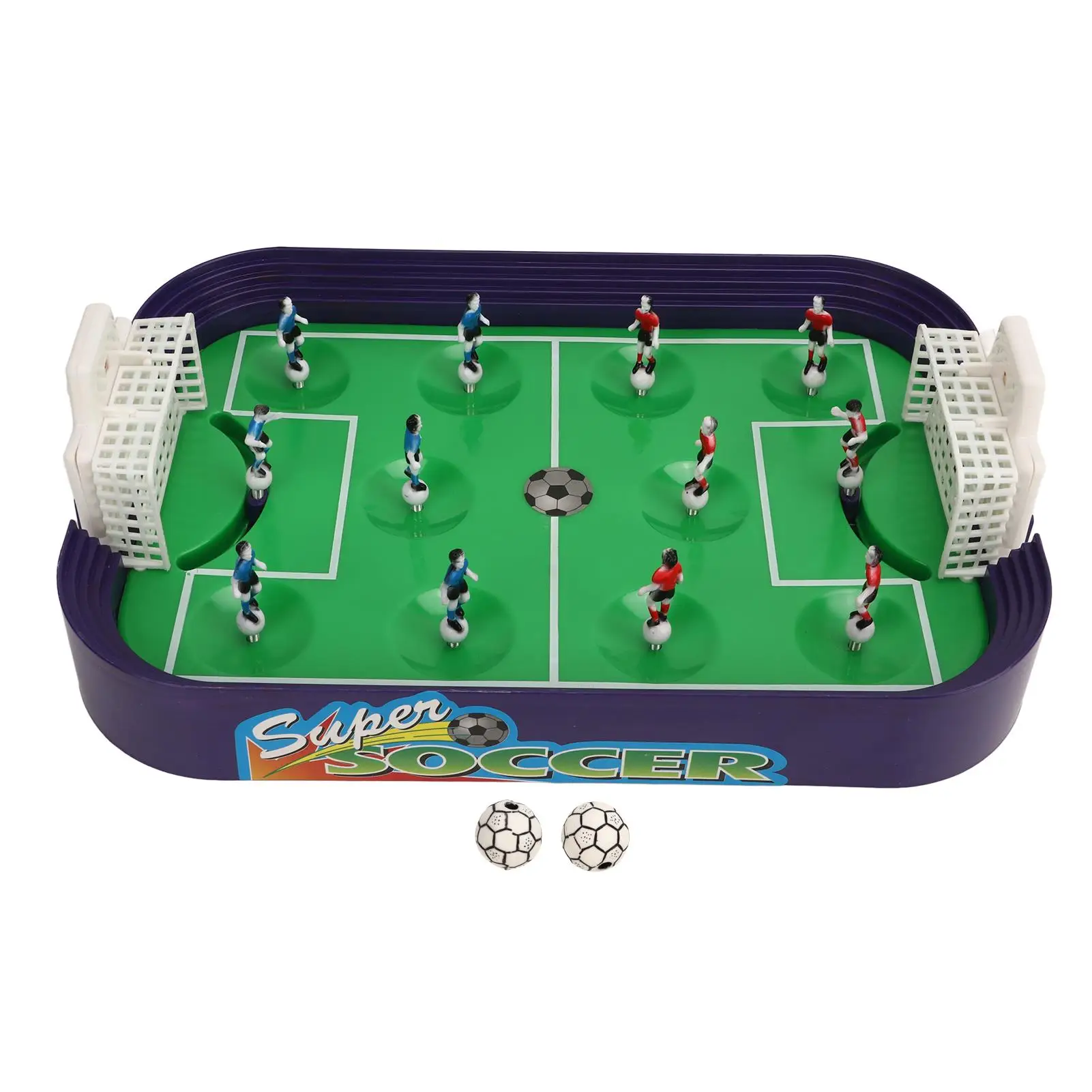 Mini Foosball Table Soccer Game Double Battle Desktop Football Party Toy Parent-Child Interactive Portable