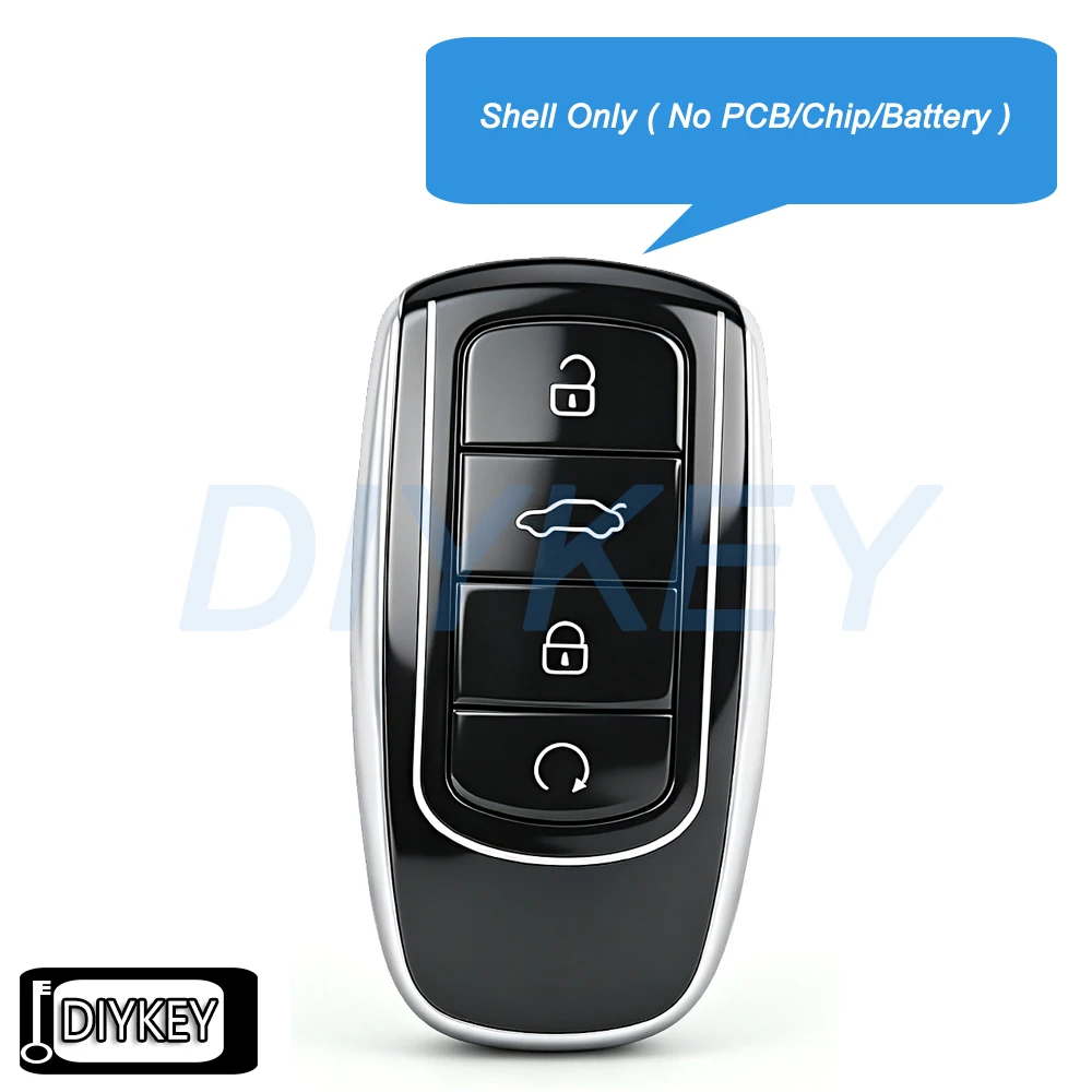 4-Tasten-Gehäuse Smart-Fernbedienung Autoschlüssel-Hülle Ersatz für Chery Tiggo 8 Plus Tiggo 8 Pro OMODA