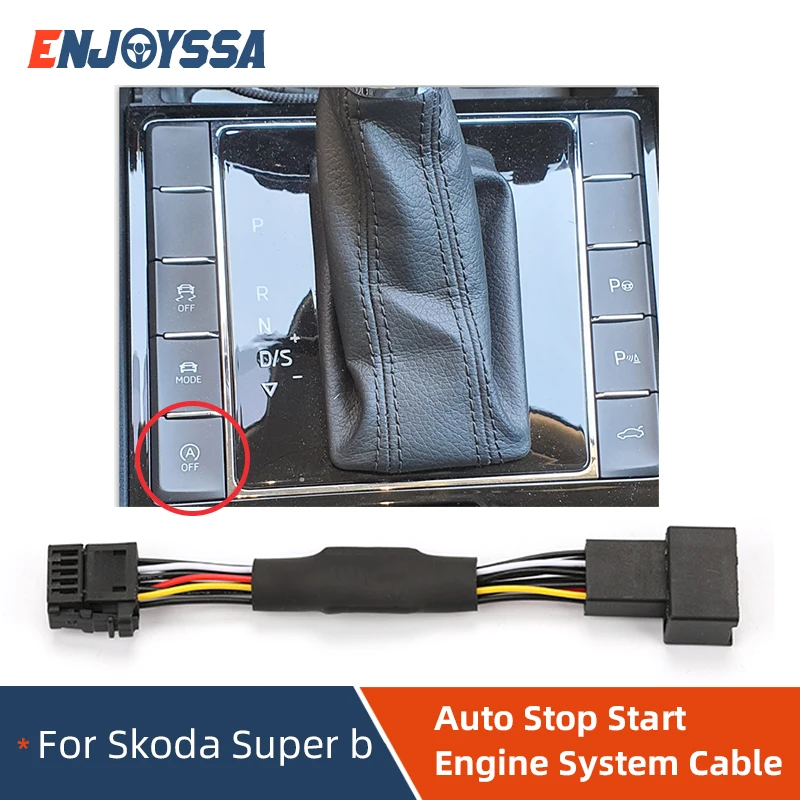 

For Skoda Super B Car Automatische Start Stop Motor Systeem Adapter Start Stop Apparaat Sensor cable plug Three Mode