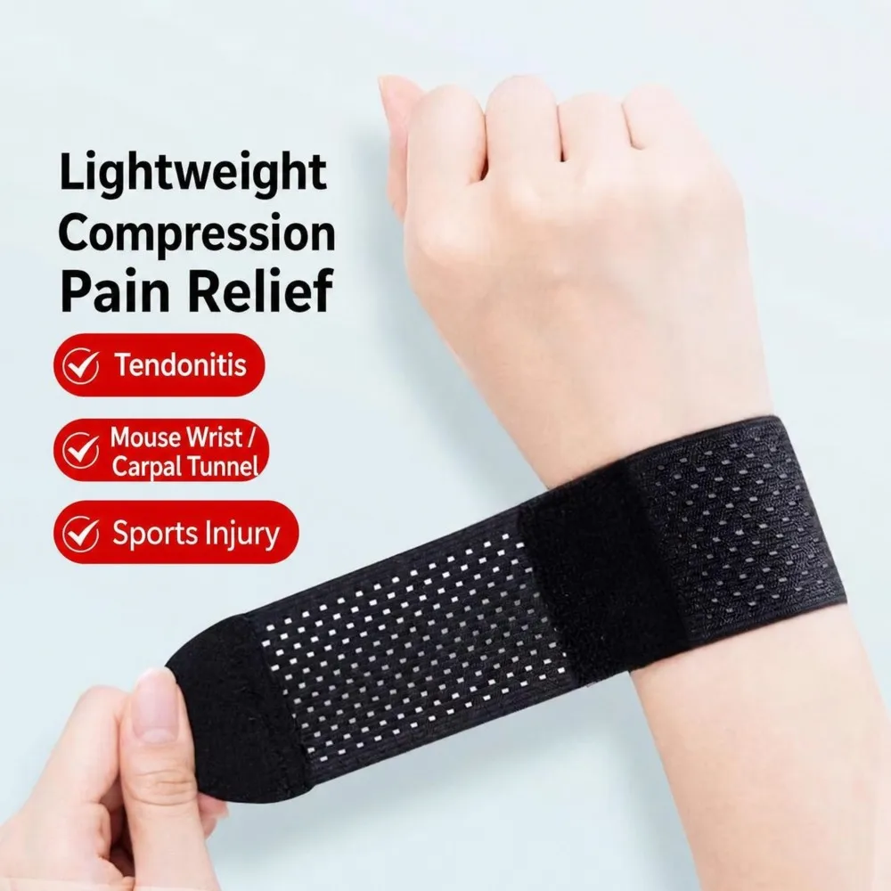 2pcs Wrist Support Straps, Ultra-Thin Compression Support Straps, Soft, High Elasticity, Adjustable Comfort, Suitable for Women image 2