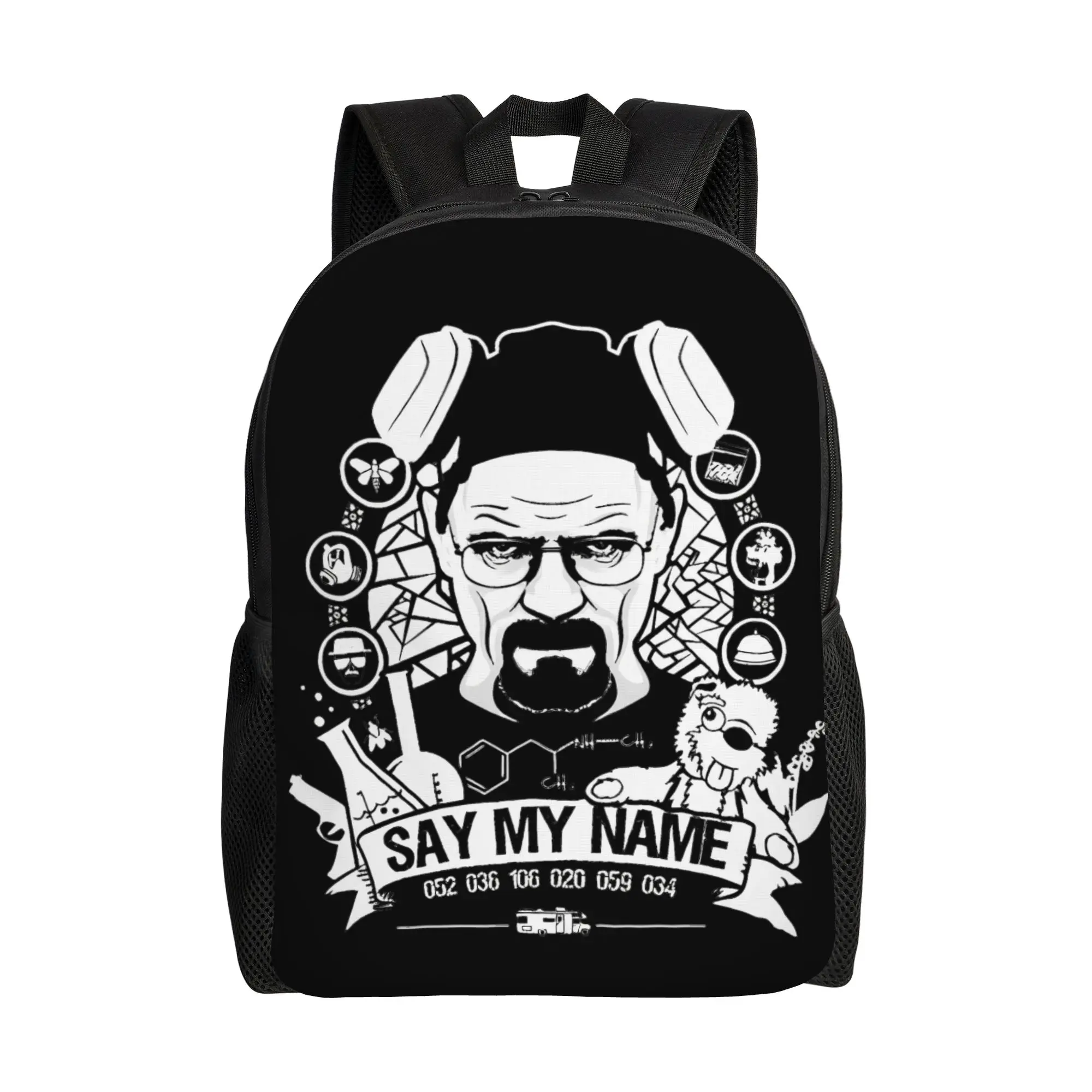 

Рюкзак Say My Name Heisenberg для мужчин и женщин, стильный городской рюкзак для работы и учебы, сумка для ноутбука, спортивная сумка через плечо в стиле Breaking Bad