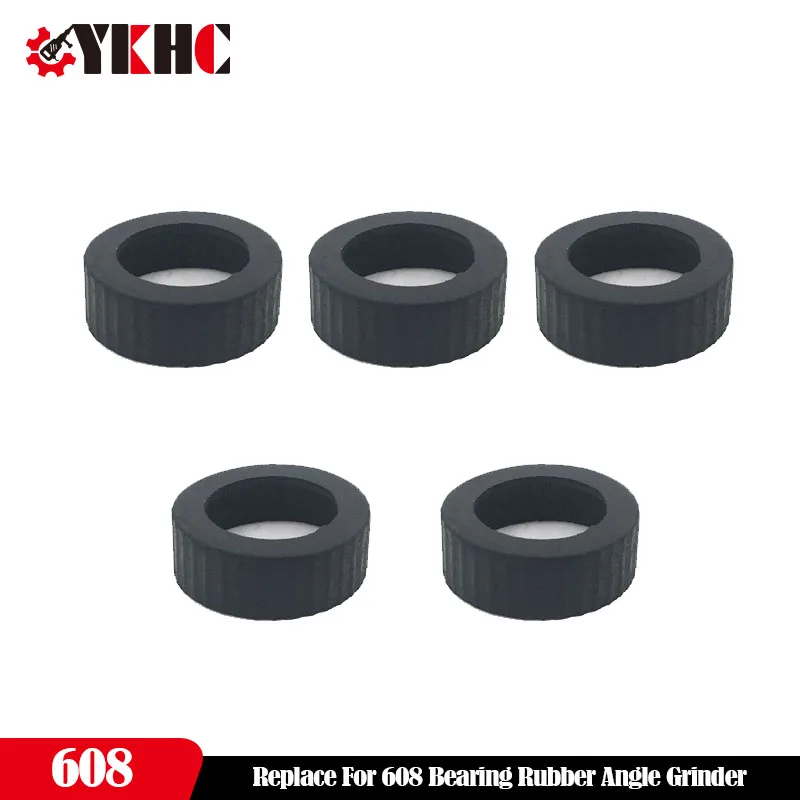 5pcs 608 Bearing Rubber Sleeve Replace For Angle Grinder Electric Hammer Electric Drill Rotor Power Tool  Bearing Rubber Sleeve