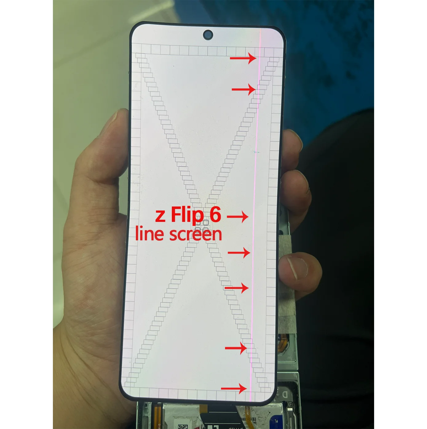 amoled-has-defect-point-for-samsung-z-flip-6-f741-lcd-f741-f741b-display-screen-touch-screen-with-frame-digitizer-assembly
