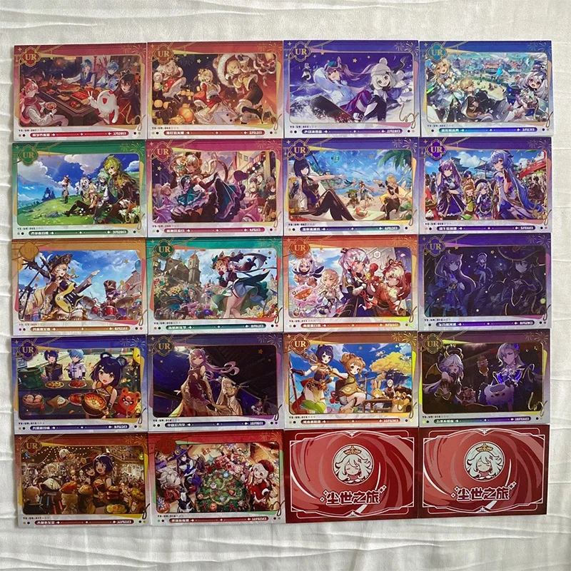 

Anime Goddess Story UR Cards Ganyu Keqing Ningguang Kamisato Ayaka Collectible Cards Christmas Birthday Gifts Children's Toys