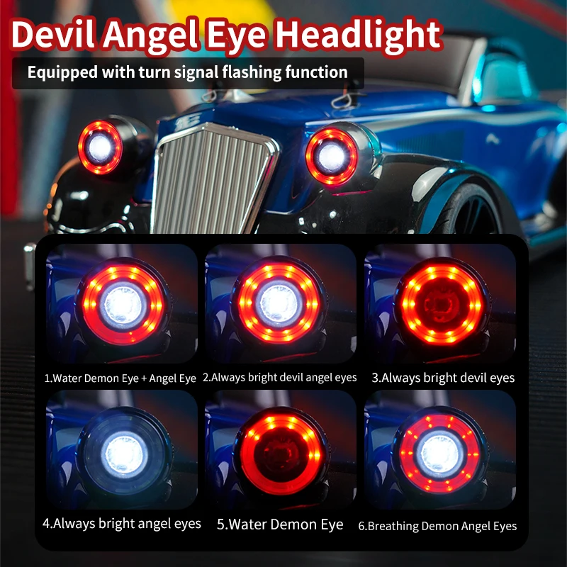 سيارة 1:16 عالية السرعة بجهاز تحكم عن بعد AWD سيارة كهربائية مسطحة للجري سيارة سباق احترافية 35 كم/ساعة RC نموذج سيارة لعبة هدية