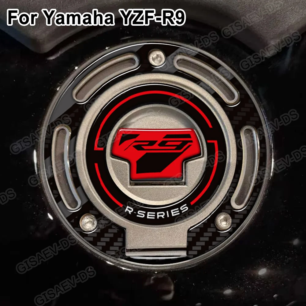 YZFR9 2025 オートバイ燃料タンクパッドステッカー 3D ニーグリップトラクション保護デカール 防水 ヤマハ YZF-R9 YZF R9 2026用