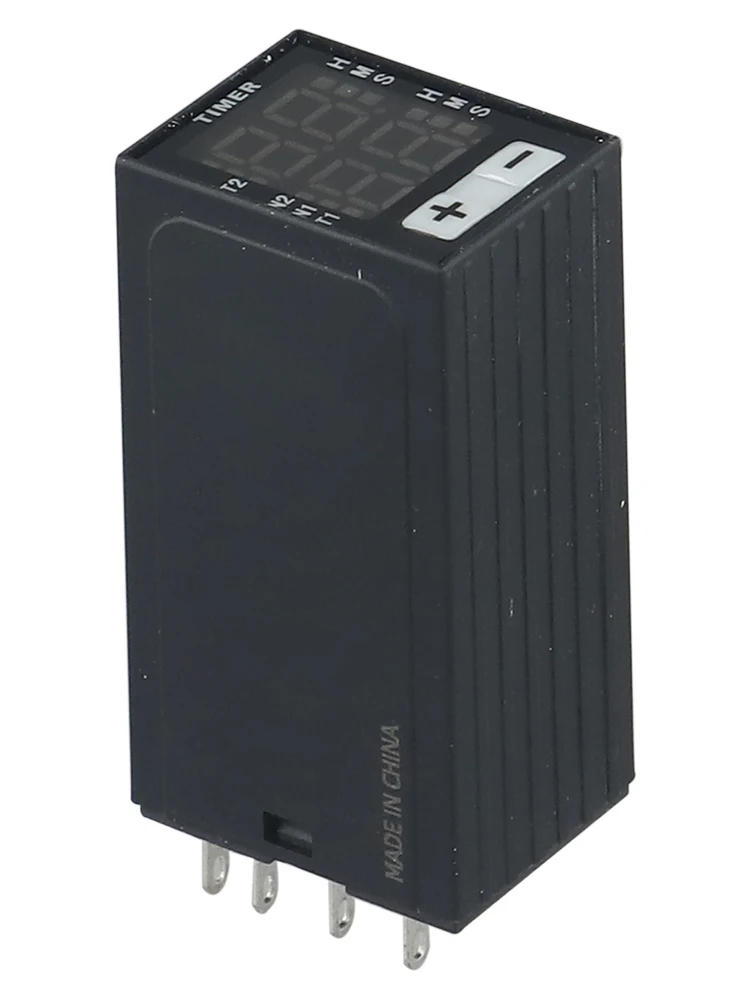 220V Digital Display Time Relay H3Y2 8Pin Power On Delay Controller with PC Shell and Silver Contacts for Electrical Systems