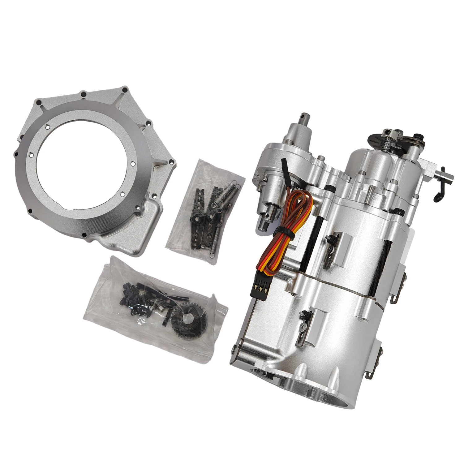 CISON V8 Engine with Transmission Gearbox 8 Cylinder Water Cooled 4 Stroke Working RC Model Mechanical Four Stroke Metal  Engine