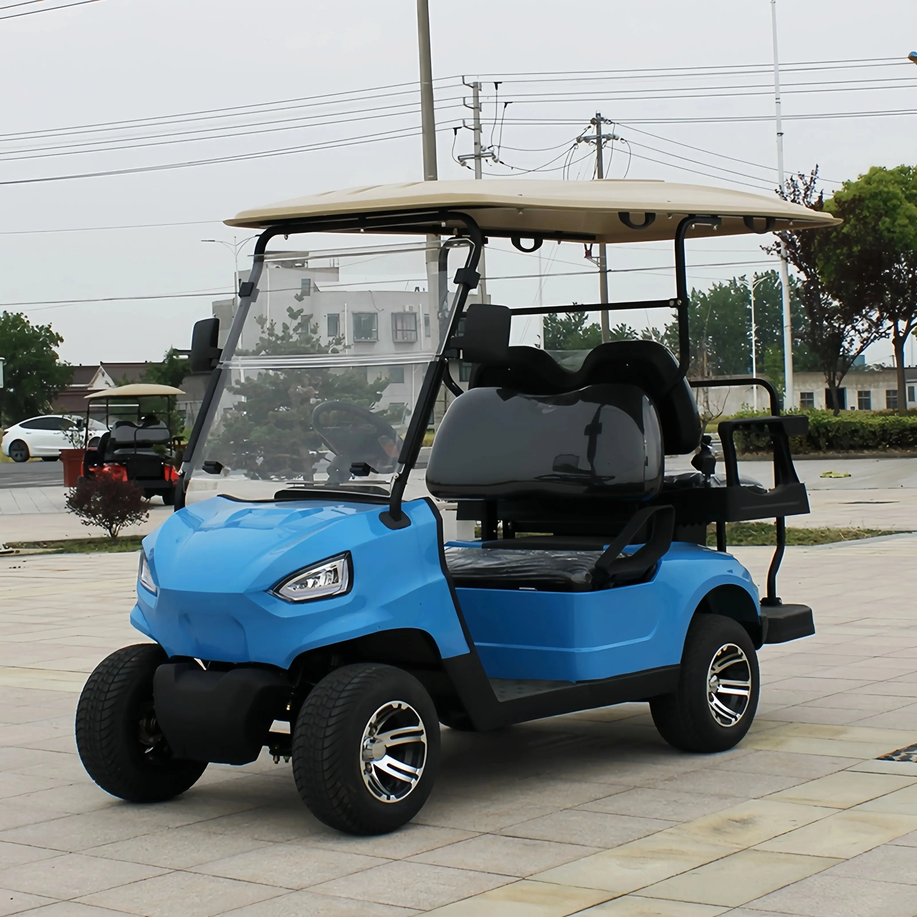 72V Lithium Battery 4 Seat Electric Golf Cart Buggy DOT Approved