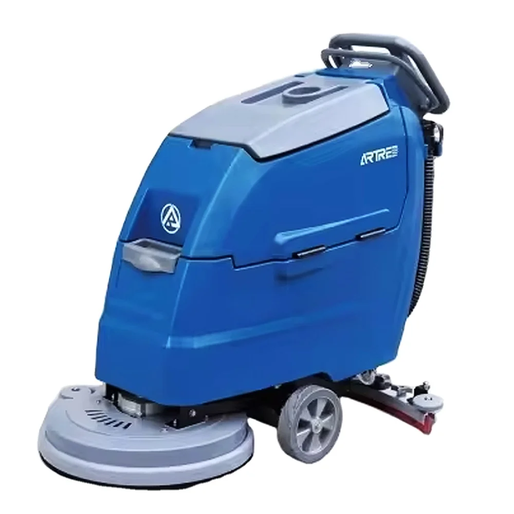

Industrial Factory Supply Price Compact Auto Floor Scrubber Cleaning Walk Behind Electric Floor Scrubber