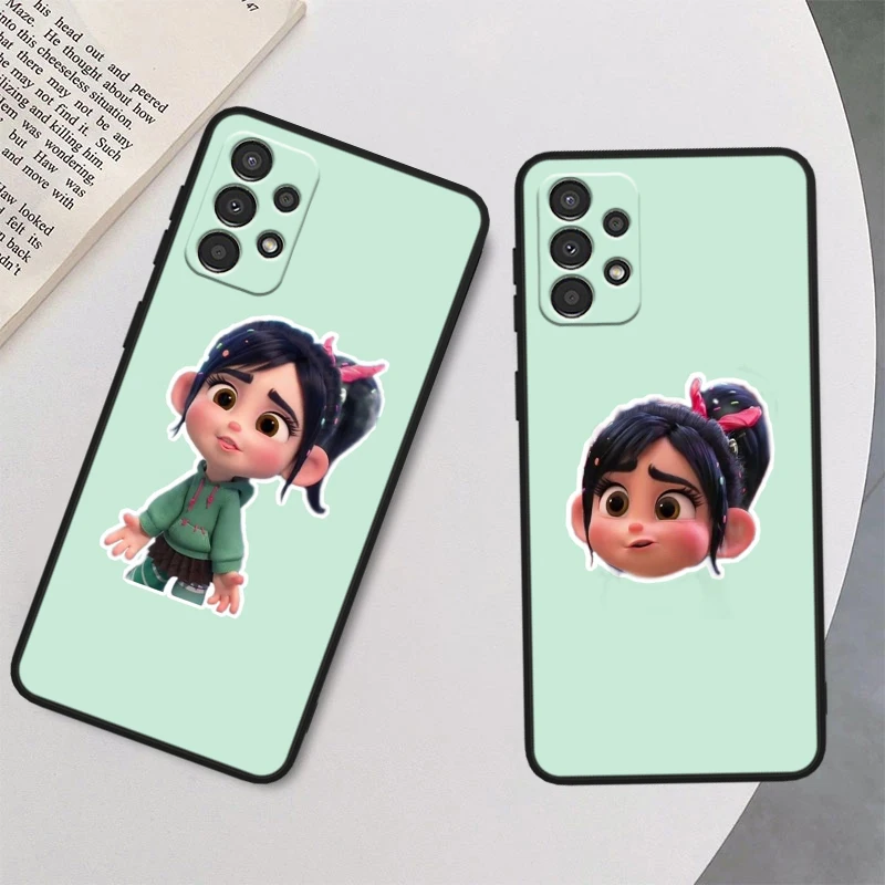 Disney Wreck-It Ralph For Samsung A90 A80 A70S A60 A50S A40 A30S A20E A20S A10S Silicone Black Phone Case