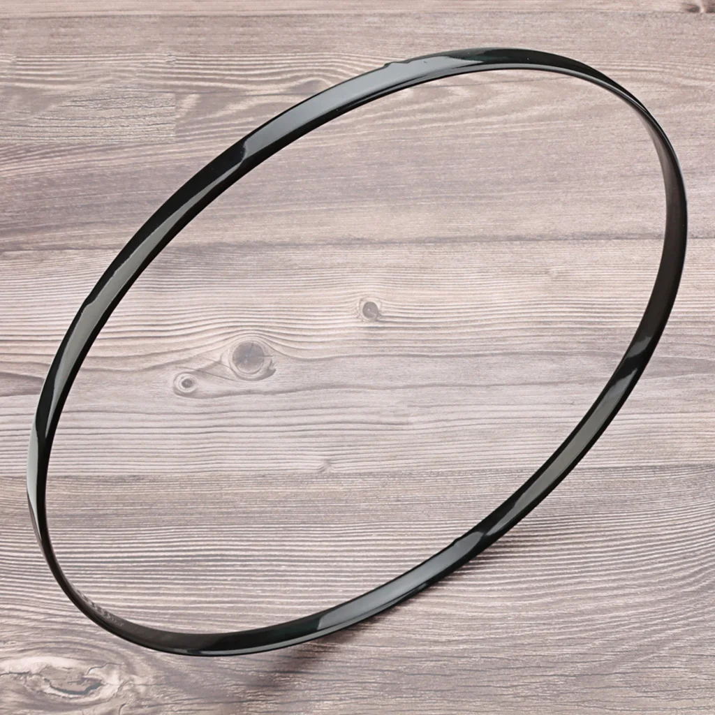 

Black Drum Hoop 12.58 Inch Rubber Drum Rim Replacement Percussion Instrument Parts Enhanced Durability Percussion Hardware