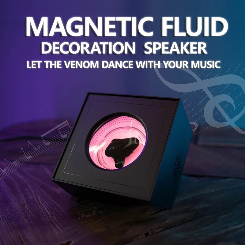 

Venom Magnetic Fluid Speaker Music Rhythm Visual Light Iron Magnetic Liquid Pickup Decoration Audio Dance Magnetic Liquid Toy