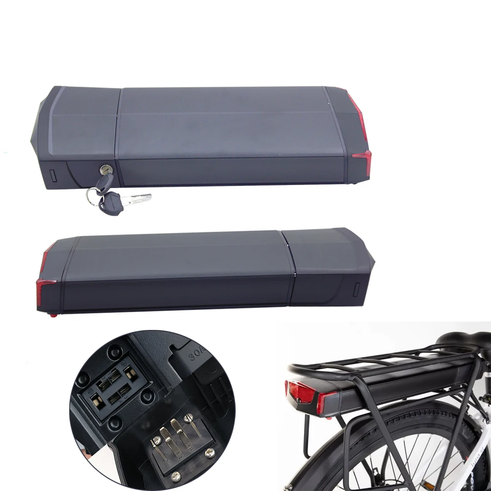 E-Bike Li-Ionen-Akku 36V 10Ah 13Ah 48V 10,4Ah Gepäckträger-Akku für Smartway C2 C4 OxyVolt Puma Double Foride Urbano 2